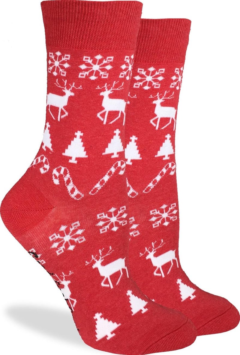 Good Luck Sock Women's Christmas Holiday Socks, Adult, Shoe Size 5-9 - Image 1